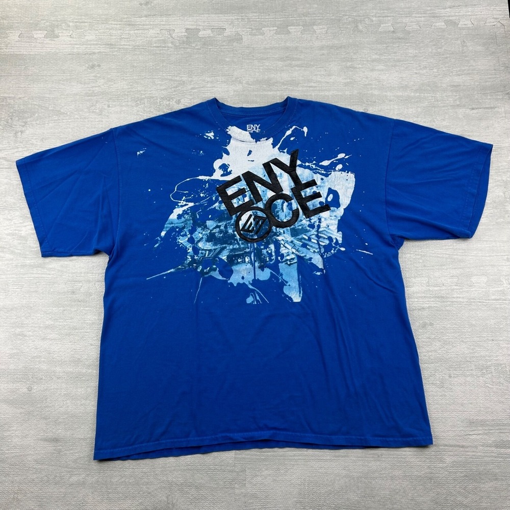 Vintage Y2K Enyce Shirt Size XXL Blue City Skater Baggy